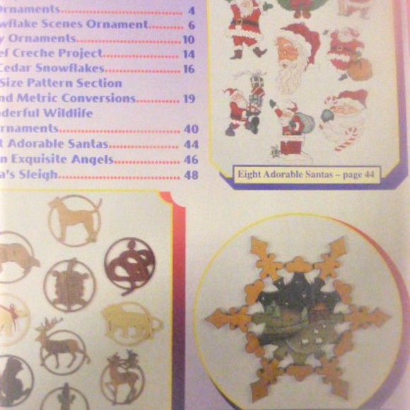 BK26 Lot of 3 WOODWORKING Magazines Christmas Wood Ornaments Scroll Saw Work - Picture 10 of 16